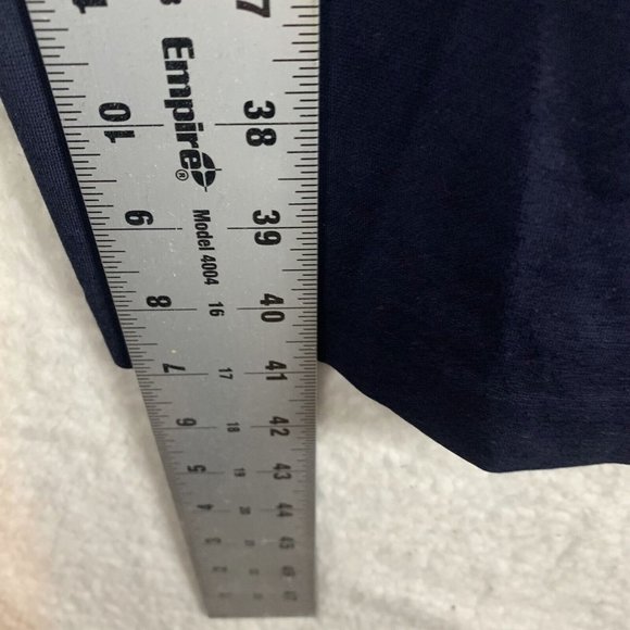 Boden Marianna Ponte Dress Women's 6 Navy Stretch Zipper Back Short Sleeve 7630 - Picture 8 of 9